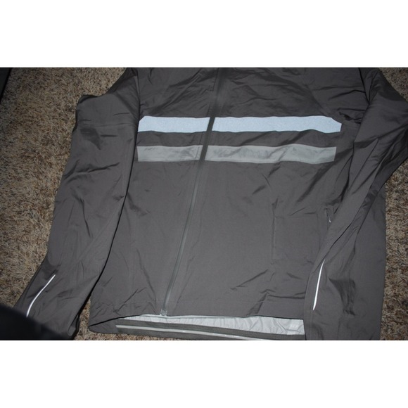Rapha Cycling Rain Jacket Mens Large Gray Waterproof Seam Sealed Flawed - Picture 4 of 8